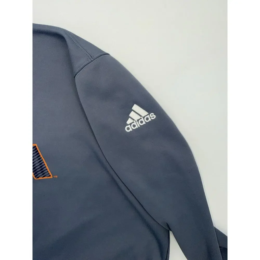 Adidas Sweatshirt Mens M Heather Blue UTSA Logo Crew Neck Pullover 2XL